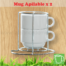 Mug apilable x 2
